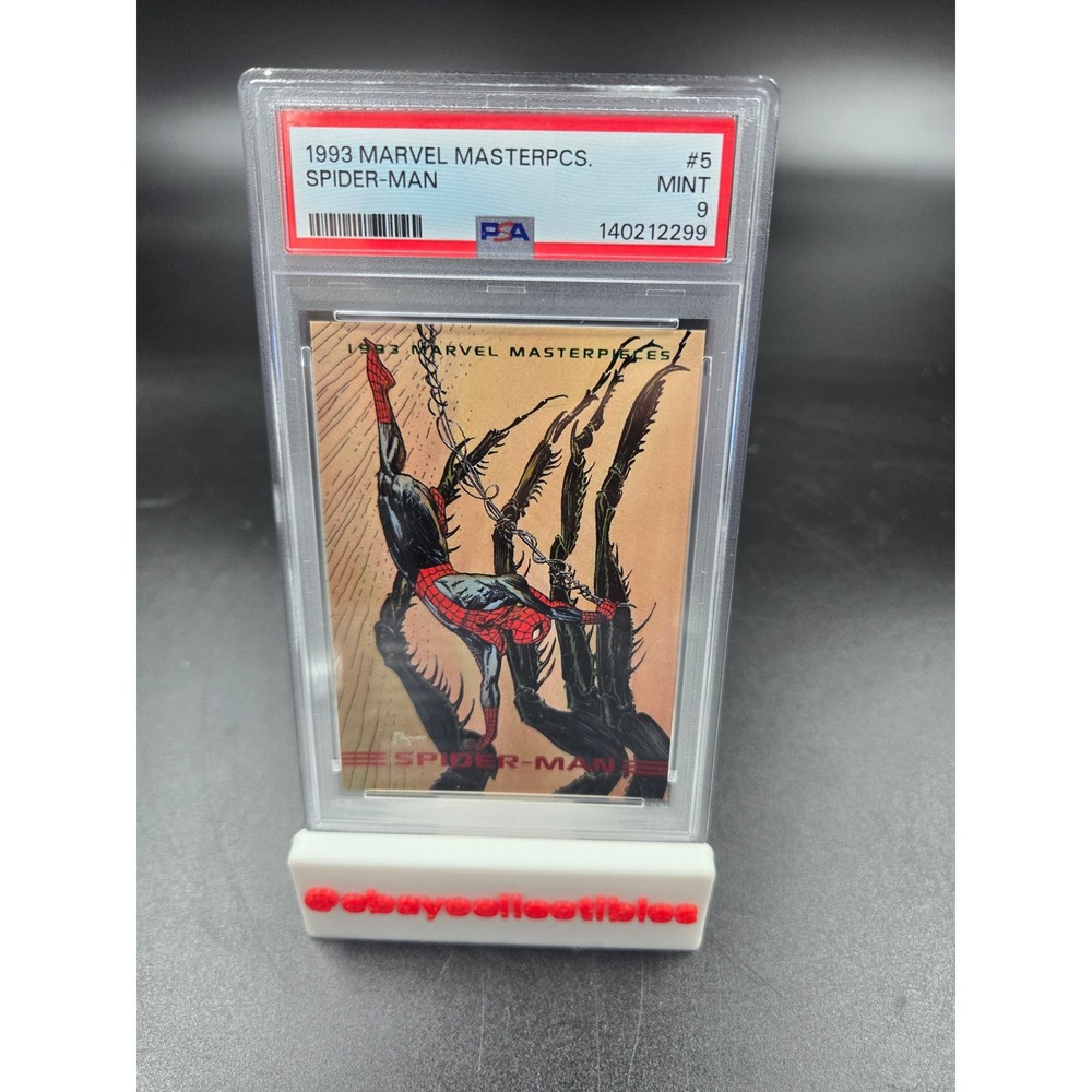 1993 Marvel Masterpieces Spider-Man #5 PSA 9 MINT SkyBox Trading Card